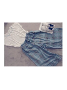 「CONVERSE（コンバース）のCONVERSE コンバース ジャック パーセル / JACK PURCEL（スニーカー）」を使った、y u u n aさん（レディース・155cm）の夏コーディネート