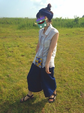 ゆうかはん。さん（レディース・159cm）の夏コーディネート