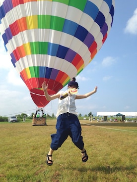 ゆうかはん。さん（レディース・159cm）の夏コーディネート