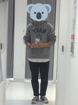 「CONVERSE（コンバース）のCONVERSE コンバース ジャック パーセル / JACK PURCEL（スニーカー）」を使った、とうふくん。さん（メンズ・170cm）の秋コーディネート