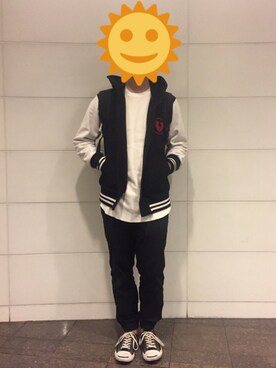 「CONVERSE（コンバース）のCONVERSE コンバース ジャック パーセル / JACK PURCEL（スニーカー）」を使った、とうふくん。さん（メンズ・170cm）の秋コーディネート