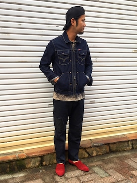 「アイテム（ポロシャツ）」を使った、ASIATO佐世保さん（メンズ・173cm・30代）の秋コーディネート