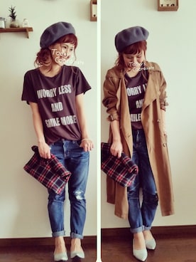 「ポインテッドトゥパンプス」｜miさん（レディース・154cm）の秋コーディネート