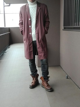 「SHIPS（シップス）のアイテム（その他アウター）」を使った、fさん（メンズ・170cm）の秋コーディネート