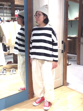 「zootie」｜「アイテム（スニーカー）」を使った、amiuさん（レディース・160cm）の春コーディネート