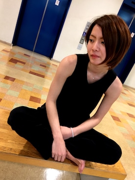 「H&M（エイチ・アンド・エム）のアイテム（つなぎ/オールインワン）」を使った、おちゃさん（レディース・153cm）の春コーディネート