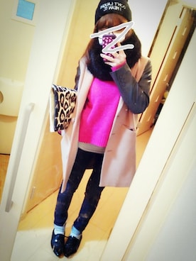 「チェスター」｜「アイテム（その他アウター）」を使った、yuuさん（レディース・153cm）の冬コーディネート