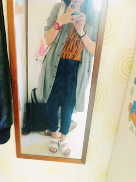 「WEAR」｜「アイテム（デニムジャケット）」を使った、huanhuansuさん（レディース・158cm）の秋コーディネート