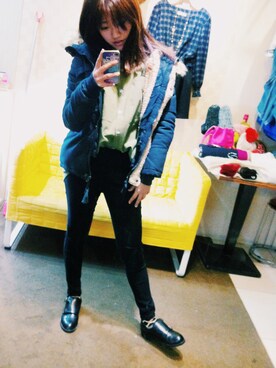 「WEAR」｜「アイテム（ブルゾン）」を使った、huanhuansuさん（レディース・158cm）の冬コーディネート