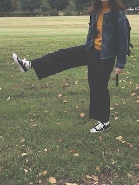 「CONVERSE（コンバース）のCONVERSE コンバース ジャック パーセル / JACK PURCEL（スニーカー）」を使った、a  さん（レディース・167cm）の秋コーディネート