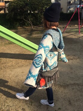 「AVAN LILY（アヴァンリリィ）のアイテム（その他アウター）」を使った、つんださん（レディース・155cm）の春コーディネート