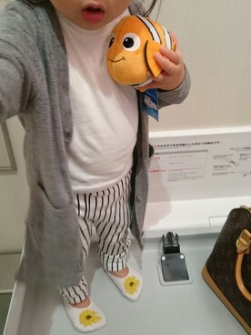 「UNIQLO（ユニクロ）のアイテム（パンツ、その他）」を使った、R.さん（キッズ・120cm）の夏コーディネート