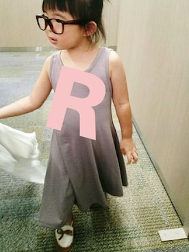 「韓国子供服のアイテム（ワンピース/ドレス、その他）」を使った、R.さん（キッズ・120cm）の秋コーディネート