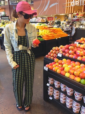 「H&M（エイチ・アンド・エム）のアイテム（つなぎ/オールインワン）」を使った、aiさん（レディース・168cm）の春コーディネート