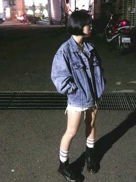 「Martens」｜agnesさん（レディース・155cm）の冬コーディネート