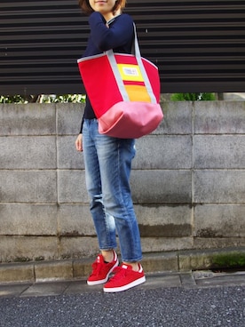 「赤い靴」｜wakuwaku_staffさん（レディース・159cm）の春コーディネート