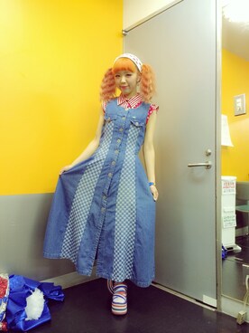 「#ブロックチェック」｜SON i(ソンイ)さん（レディース・158cm）の春コーディネート