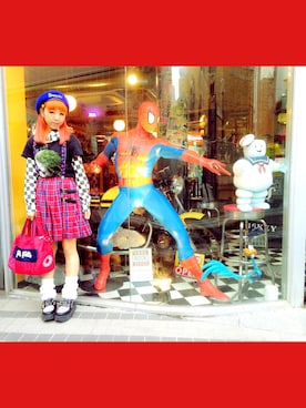 「#ブロックチェック」｜SON i(ソンイ)さん（レディース・158cm）の春コーディネート