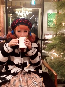 「Candy Stripper」｜「アイテム（ダッフルコート）」を使った、SON i(ソンイ)さん（レディース・158cm）の秋コーディネート