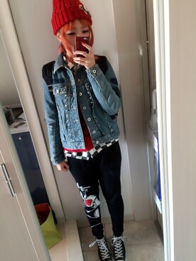 SON i(ソンイ)さん（レディース・158cm）の冬コーディネート