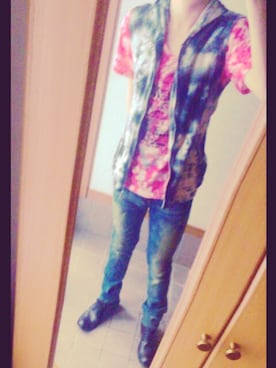 「涼しげ」｜「アイテム（ブーツ）」を使った、TOMOYAさん（メンズ・171cm）の夏コーディネート