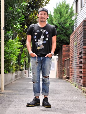 「glamb先行予約」｜【glamb】TOMIYAMAさん（メンズ・173cm）の夏コーディネート