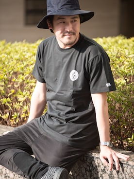 「アイテム（Tシャツ/カットソー、その他）」を使った、【glamb】TOMIYAMAさん（メンズ・173cm）の春コーディネート