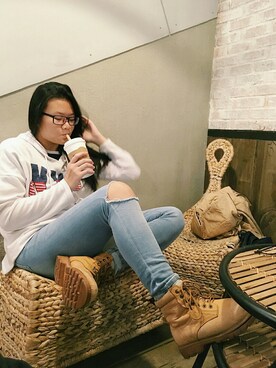 「American style」｜zenda.kさん（レディース・164cm）の冬コーディネート