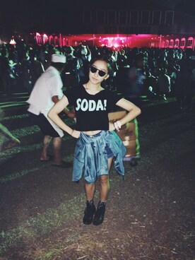 中田クルミさん（レディース・168cm）の夏コーディネート