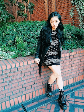 中田クルミさん（レディース・168cm）の秋コーディネート