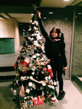「G.V.G.V.（ジーヴィージーヴィー）のアイテム（ブルゾン）」を使った、中田クルミさん（レディース・168cm）の冬コーディネート