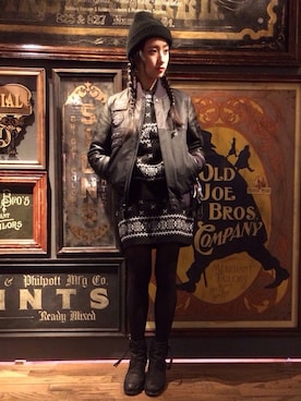 中田クルミさん(レディース・168cm)の冬コーディネート