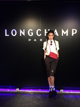 「UNIF（ユニフ）のアイテム（シューズ）」を使った、中田クルミさん（レディース・168cm）の春コーディネート