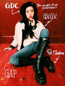 「G.V.G.V.（ジーヴィージーヴィー）のアイテム（ジャケット/アウター）」を使った、中田クルミさん（レディース・168cm）の秋コーディネート