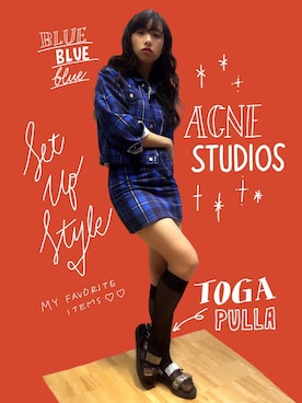 中田クルミさん（レディース・168cm）の春コーディネート