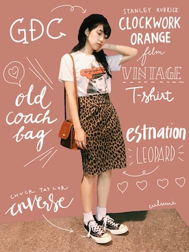 「CONVERSE ADDICT（コンバースアディクト）のアイテム（シューズ）」を使った、中田クルミさん（レディース・168cm）の秋コーディネート
