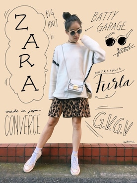 中田クルミさん(レディース・168cm)の秋コーディネート