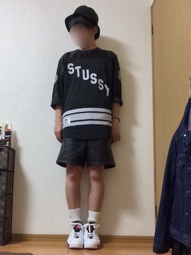 「AIR JORDAN（エアジョーダン）のアイテム（スニーカー、ホワイト系）」を使った、mozukuさん（メンズ・165cm）の夏コーディネート