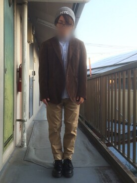 「Dr. Martens（ドクターマーチン）のアイテム（ブーツ、ブラック系）」を使った、mozukuさん（メンズ・165cm）の秋コーディネート