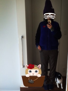 「CPH（シーピーエイチ）のアイテム（帽子）」を使った、はじきさん（レディース・167cm）の冬コーディネート