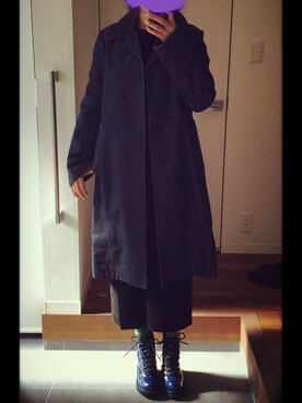 「A.P.C.（アーペーセー）のアイテム（その他アウター）」を使った、はじきさん（レディース・167cm）の冬コーディネート