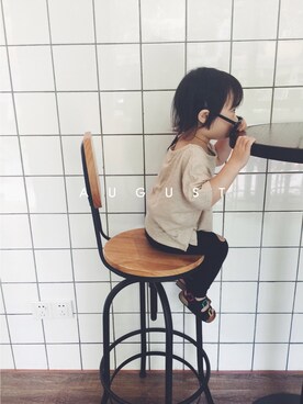 「M（エム）のアイテム」を使った、张小黑vs徐大西さん（キッズ・90cm）の夏コーディネート
