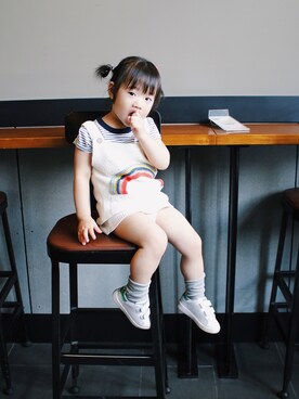 「M（エム）のアイテム」を使った、张小黑vs徐大西さん（キッズ・90cm）の夏コーディネート