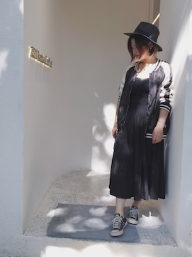 「M（エム）のアイテム（ナイロンジャケット）」を使った、张小黑vs徐大西さん（レディース・163cm）の夏コーディネート