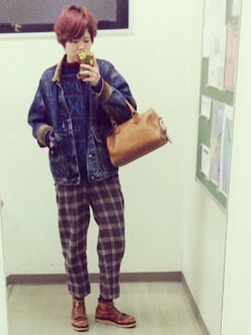 「アイテム（ハンドバッグ）」を使った、NANAさん（レディース・170cm・10代）の春コーディネート