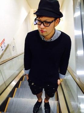 「nitraid（ナイトレイド）のアイテム（パンツ）」を使った、sakuさん（メンズ・176cm）の夏コーディネート