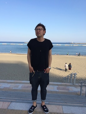 「アイテム（キーホルダー）」を使った、sakuさん（メンズ・176cm）の秋コーディネート
