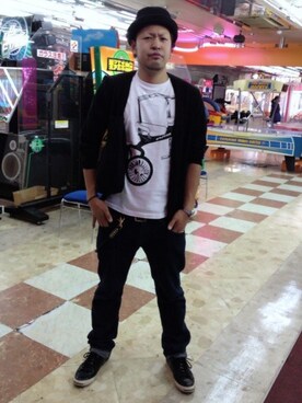 「GIZA（ギザ）のアイテム」を使った、sakuさん（メンズ・176cm）の秋コーディネート