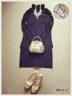 「おめかしコーデ」｜hamaさん（レディース・156cm）の春コーディネート