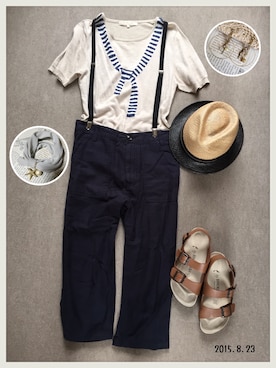 「NOL（ノル）のアイテム」を使った、hamaさん（レディース・156cm）の夏コーディネート